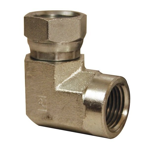90 Degree Female NPT Swivel X Female NPT Adapter 3.75 x4 x2